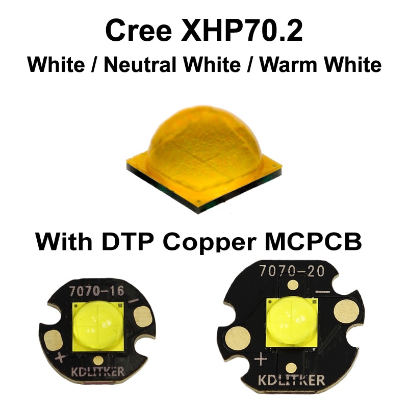 Cree XHP70.2 SMD 7070 LED ̹, KDLITKER DTP ..